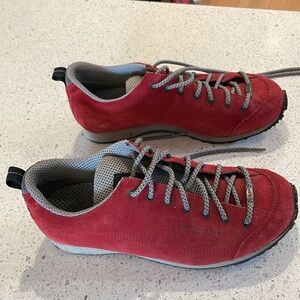 Crispi Red suede sneakers. Made in Italy. Euro 37